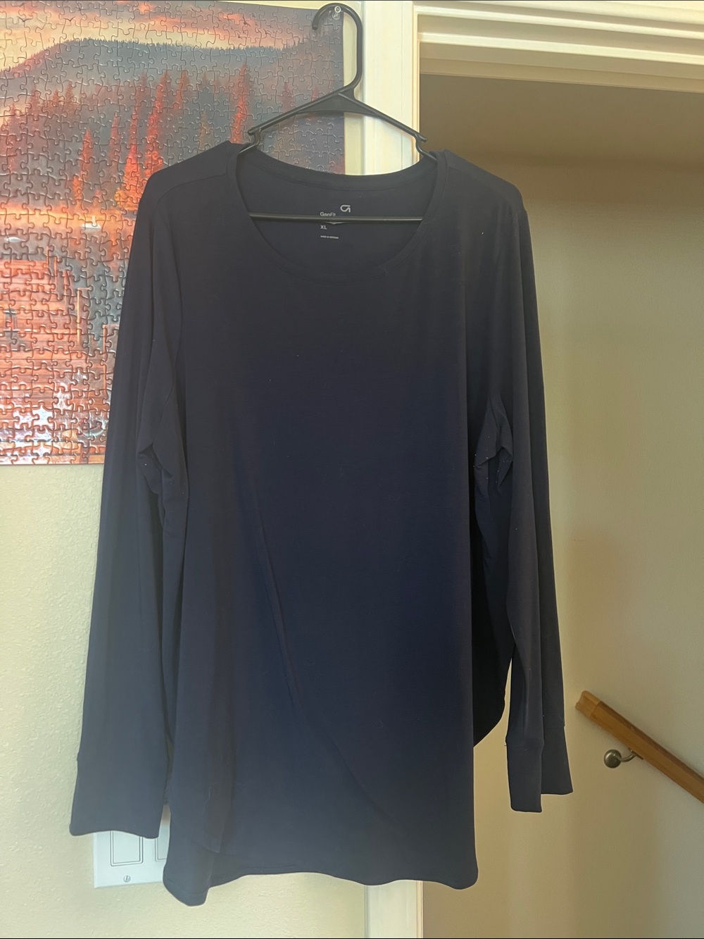 GAP Long Sleeve Crew Neck Top - Dark Blue